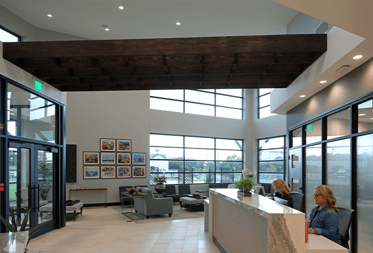Reception area at Heart of Texas Smiles General and Cosmetic Dentistry