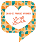 Locals Love Us dot com 2026 slash 2027 award winner badge