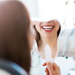 smile in white mirror