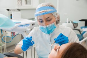 Waco dentist checking at-risk dental patients during COVID-19